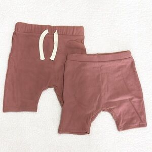 Australian-made soft shorts in purple size girls youth medium